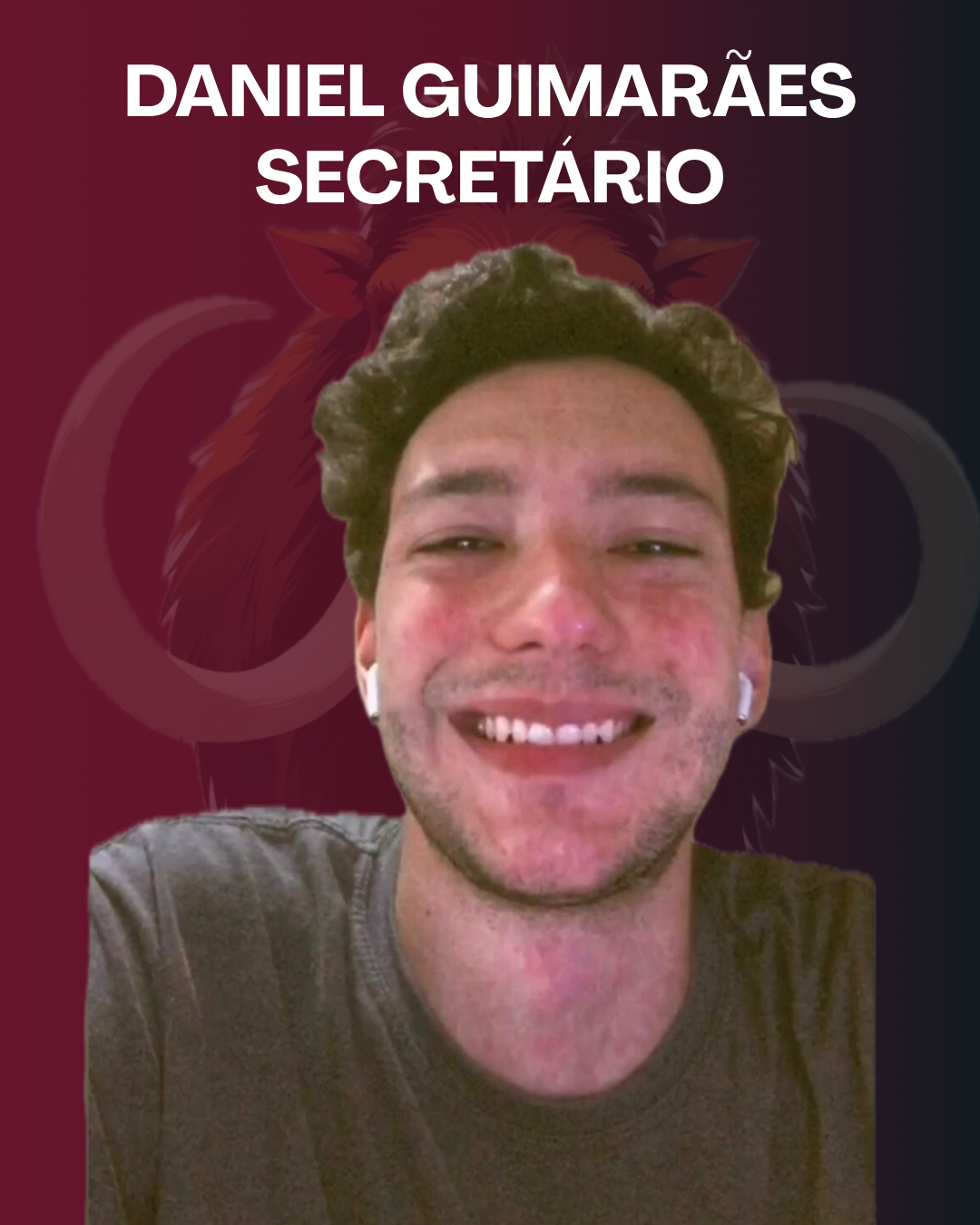 Foto do Secretário da Atlética